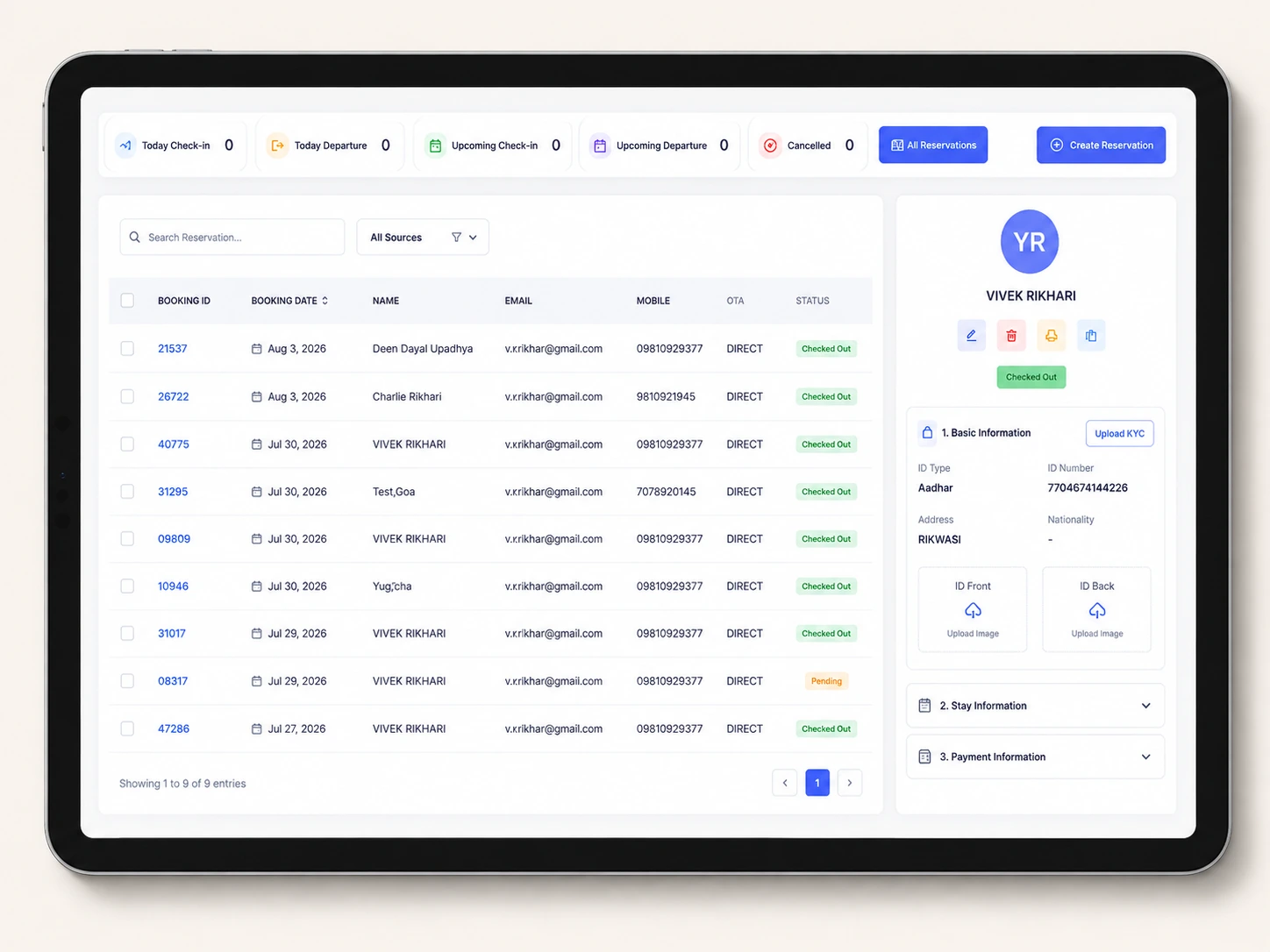YatraNest hotel booking engine