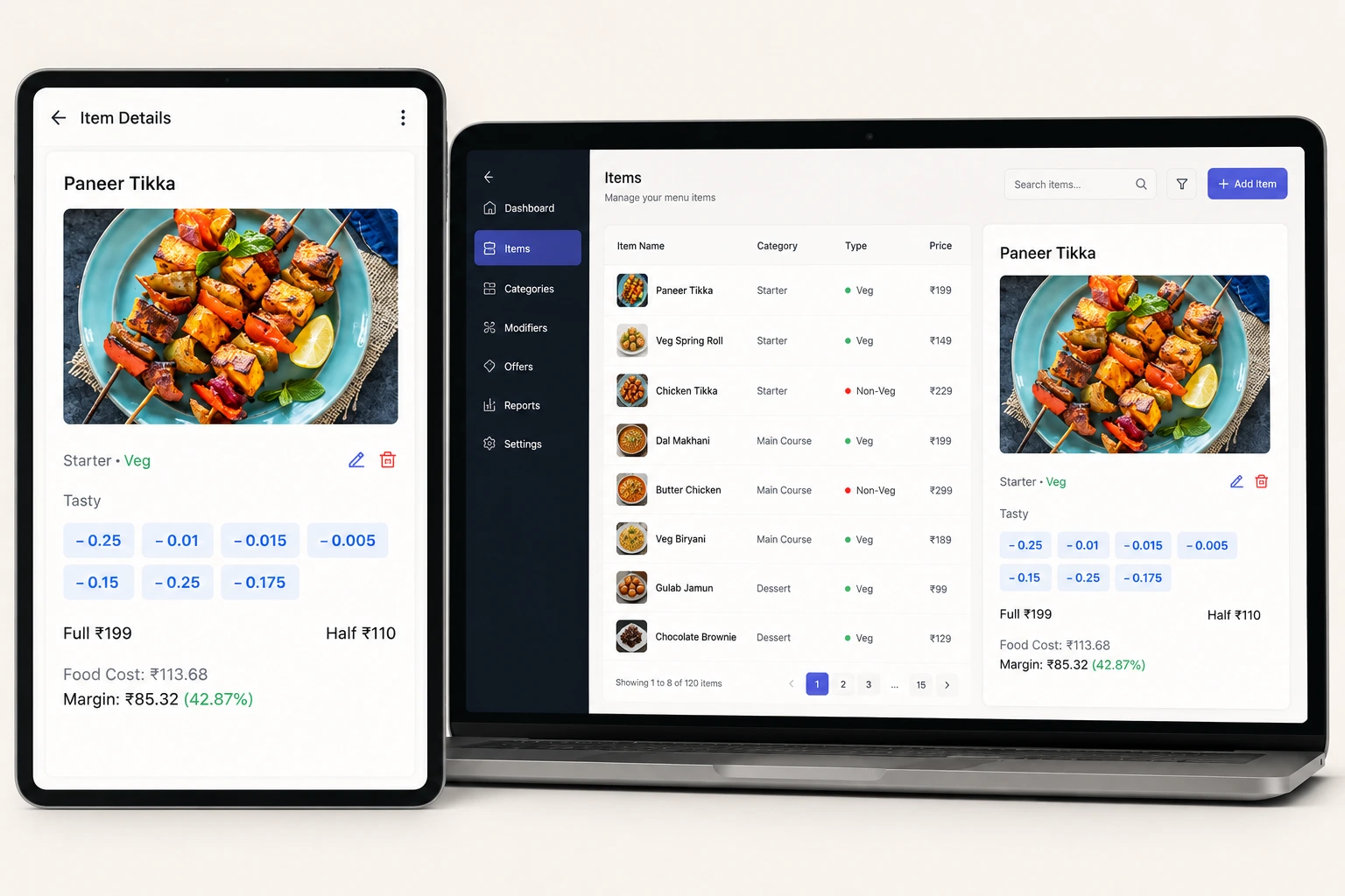 YatraNest menu and services management system